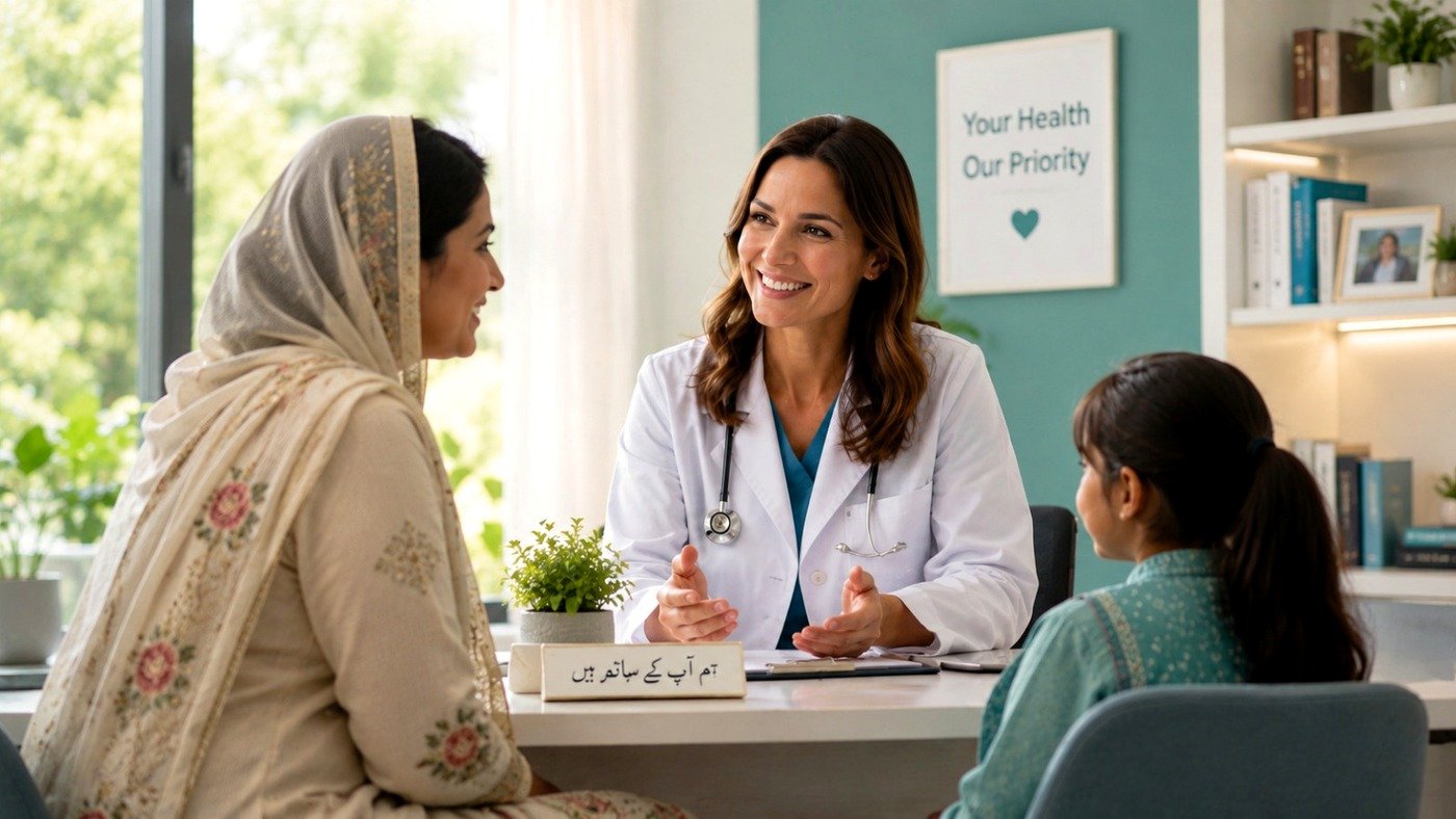 Family medical clinic consultation